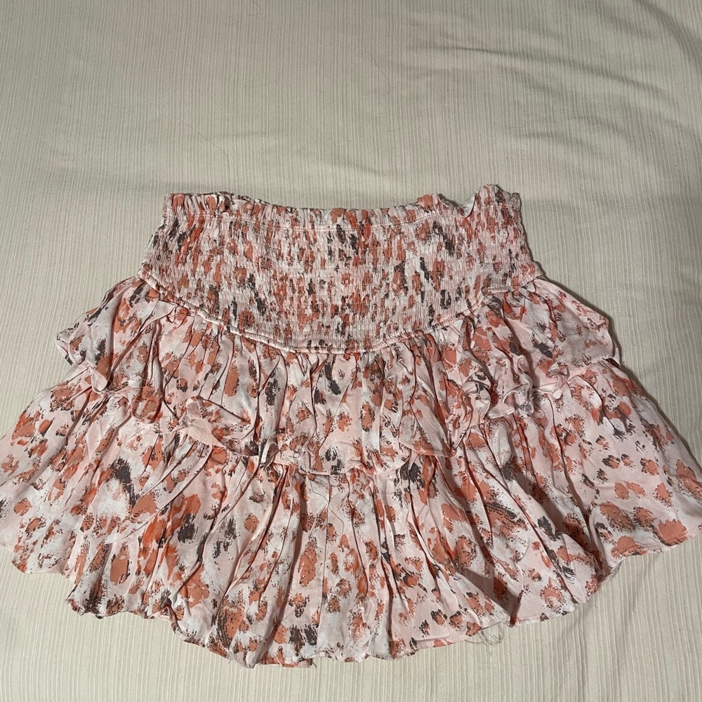 Pink printed skort